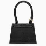 Jacquemus Le Chiquito Moyen Boucle Black Embossed Leather Bag - Women