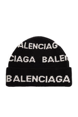 Balenciaga Logo Intarsia Beanie - Women