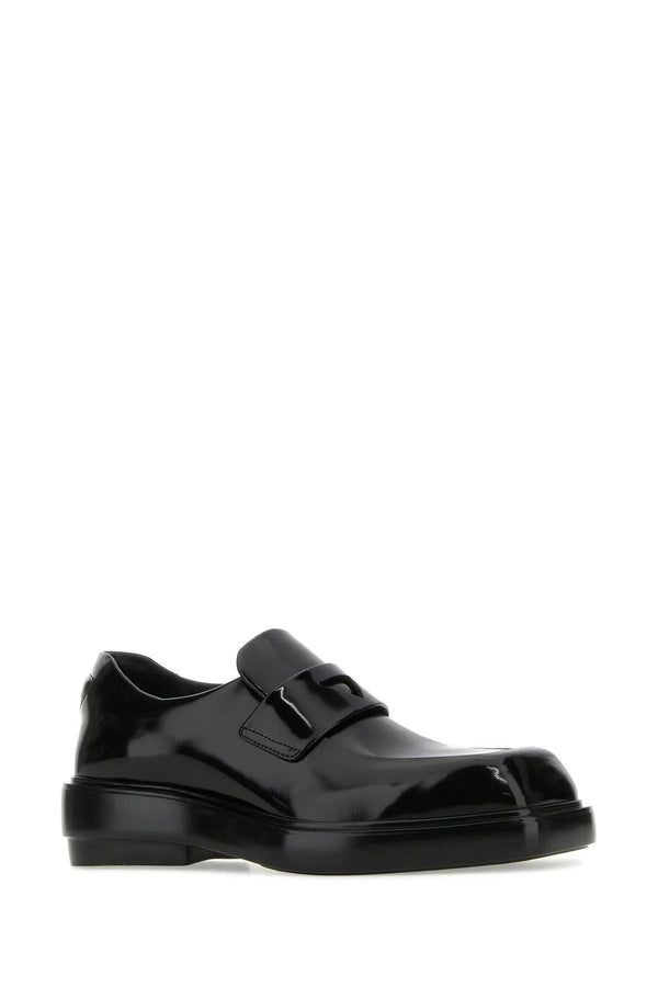 Prada Black Leather Loafers - Women