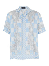 Versace Camicia Contrasto Print Mc - Men