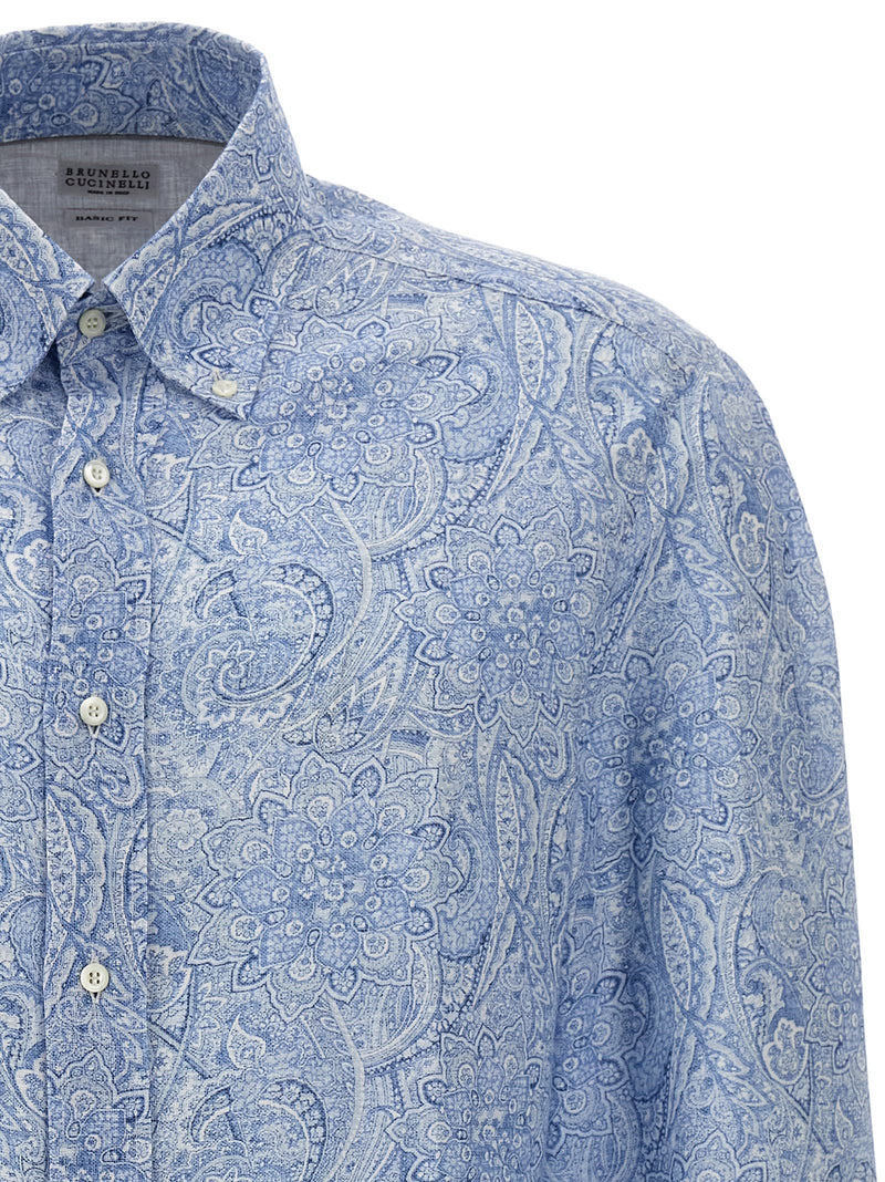 Brunello Cucinelli All-over Print Shirt - Men