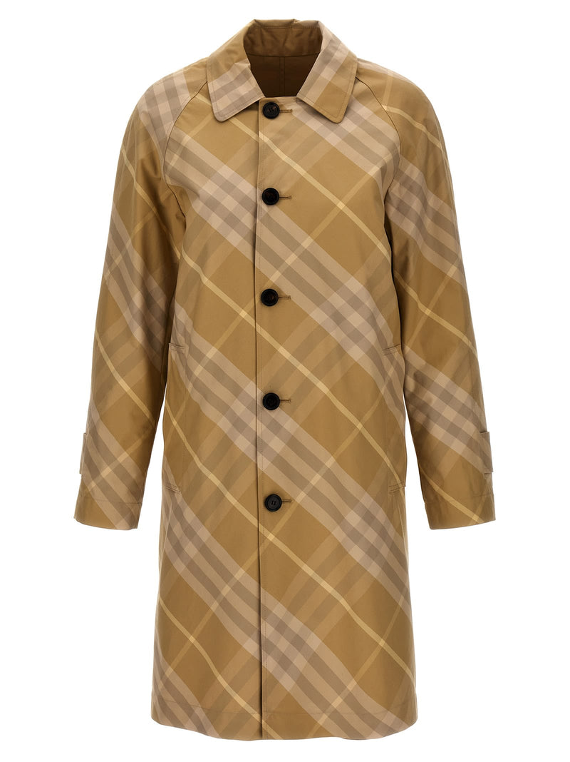 Burberry Check Reversible Coat - Women