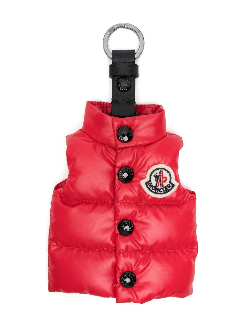 Moncler Red Vest Shaped Keyring - Men