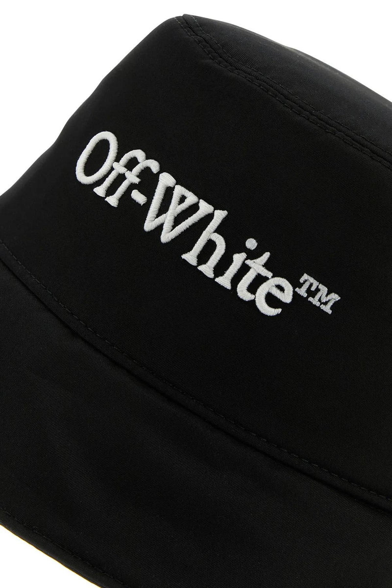 Off-White Black Polyester Bucket Hat - Women