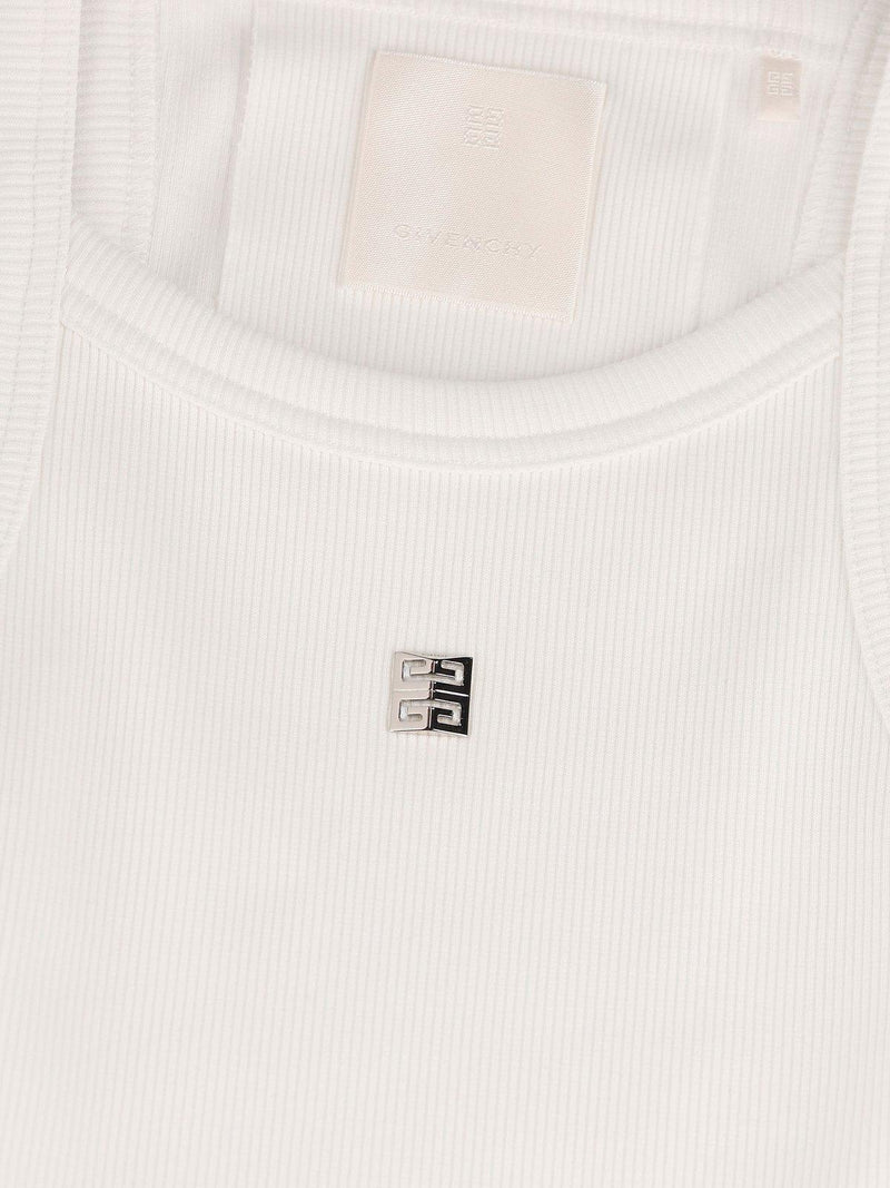 Givenchy 4g Plaque Cropped Tank Top - Women