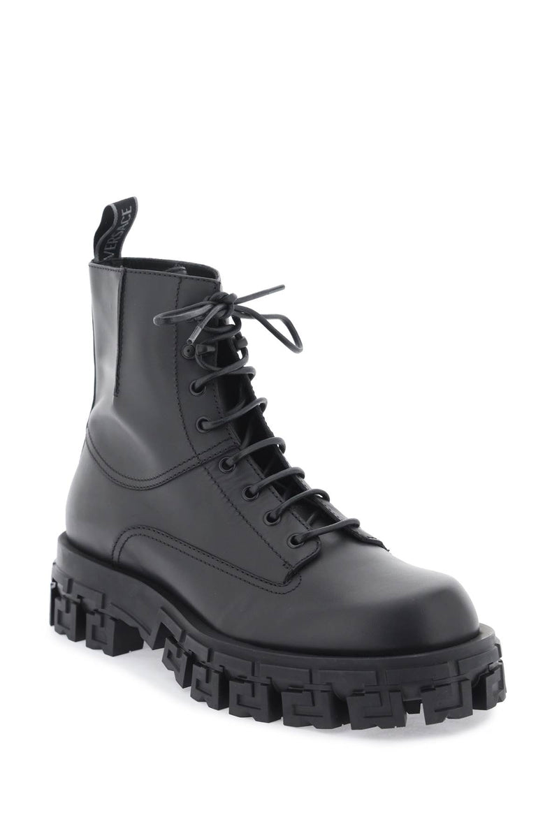 Versace greca Portico Combat Boot - Men