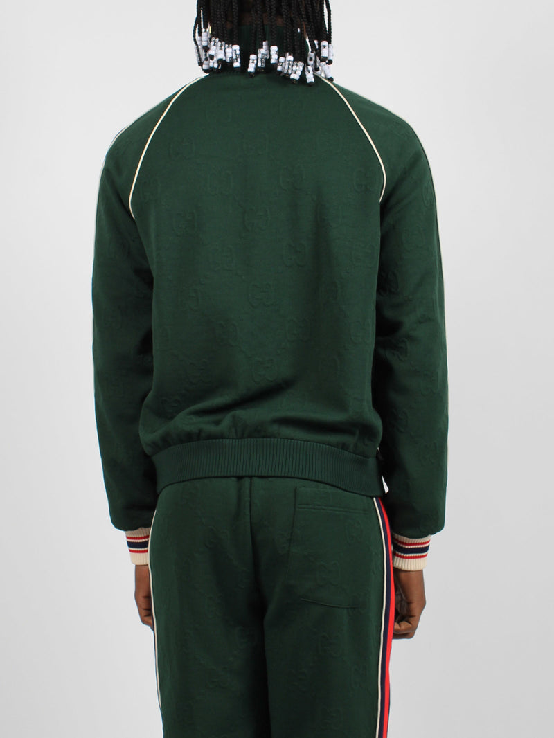 Gucci Gg Jacquard Jersey Zip Jacket - Men