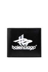 Balenciaga Logo Printed Bifold Wallet - Men