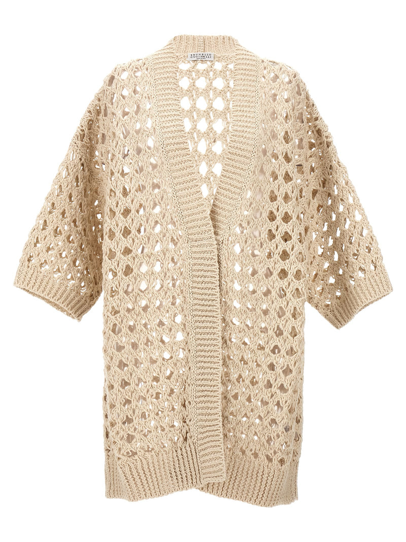 Brunello Cucinelli Openwork Knit Cardigan - Women