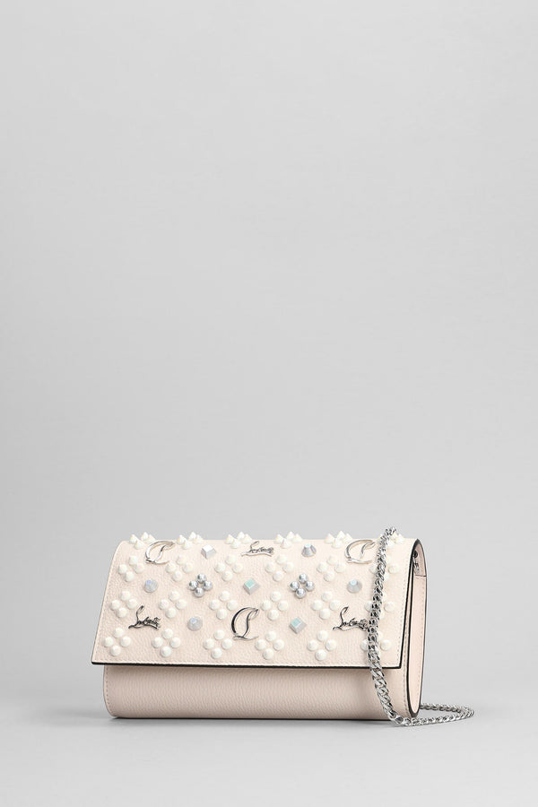 Christian Louboutin Paloma Wallet In Rose-pink Leather - Women