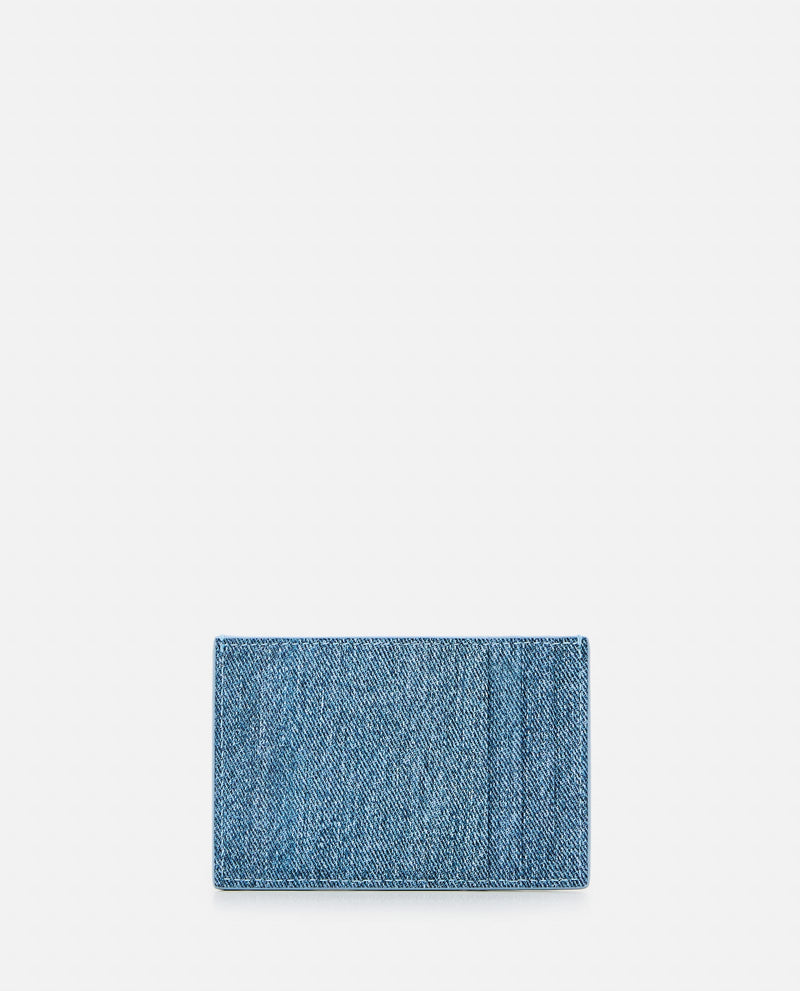 Bottega Veneta Leather Cassette Card Holder Denim Printed - Men