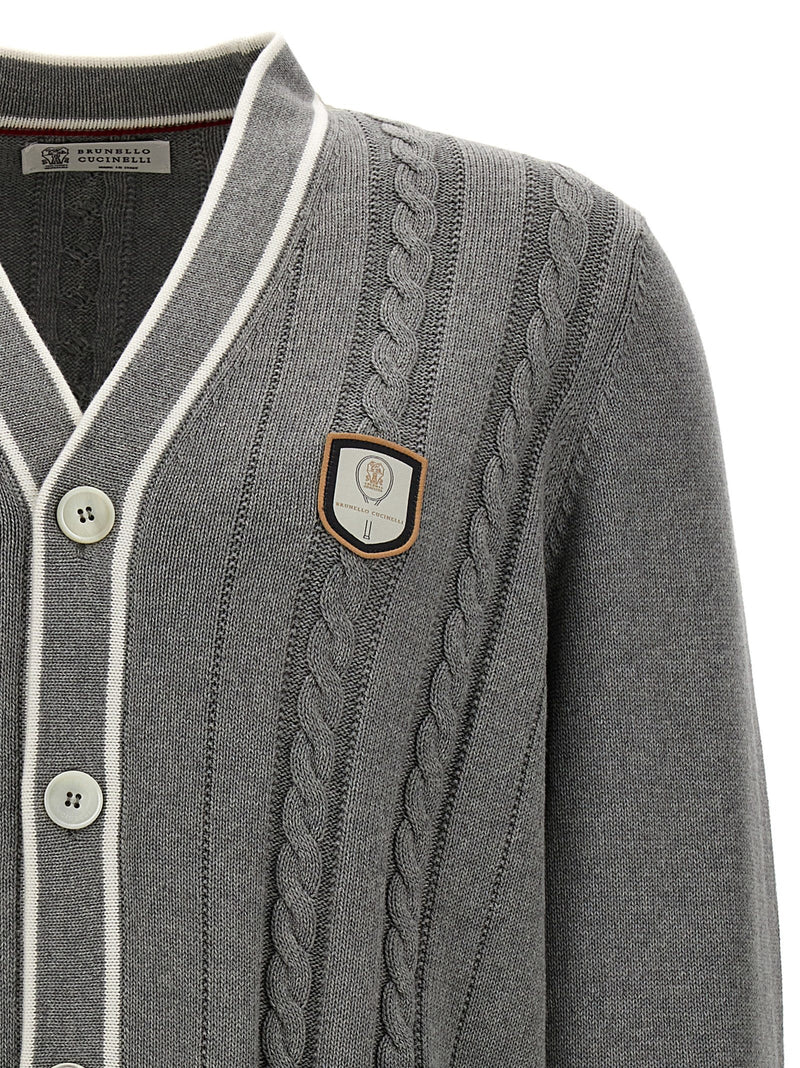 Brunello Cucinelli Logo Patch Cardigan - Men