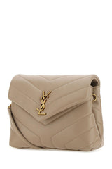 Saint Laurent Cappuccino Leather Toy Loulou Crossbody Bag - Women