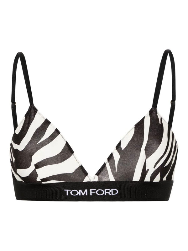 Tom Ford Optical Zebra Printed Modal Signature Bra - Women