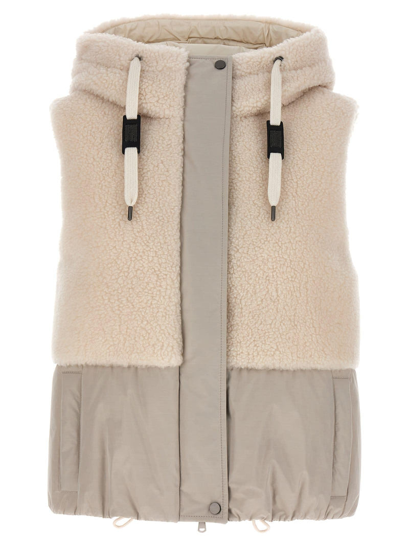 Brunello Cucinelli Teddy Detail Vest - Women - Piano Luigi