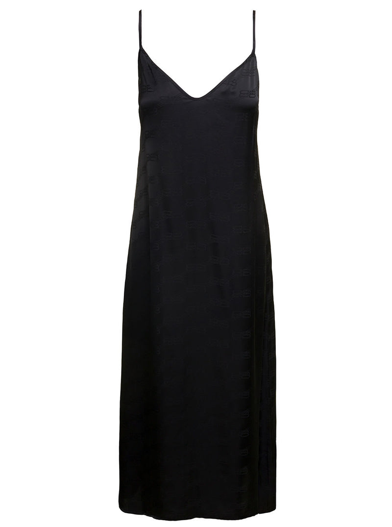 Balenciaga Dress In Black Viscose - Women