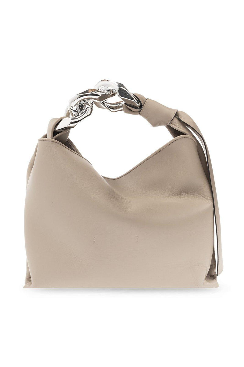 J.W. Anderson Logo Embossed Small Chain Hobo Bag - Women