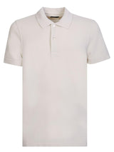 Tom Ford Piquet Polo Cream - Men - Piano Luigi