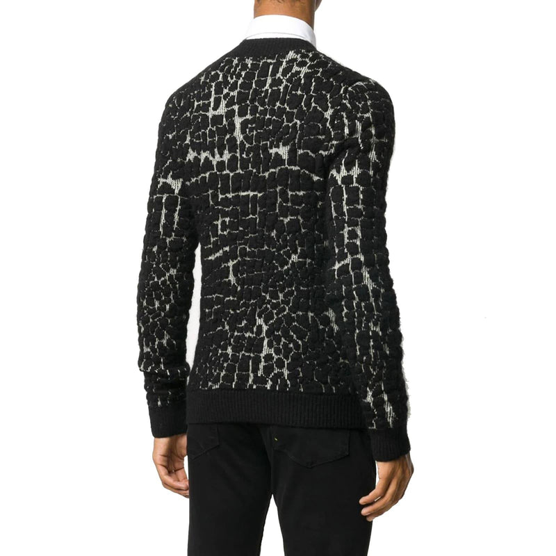 Saint Laurent Wool Mosaic-effect Jumper - Men - Piano Luigi