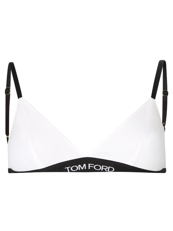 Tom Ford Logo-underband Bra White - Women