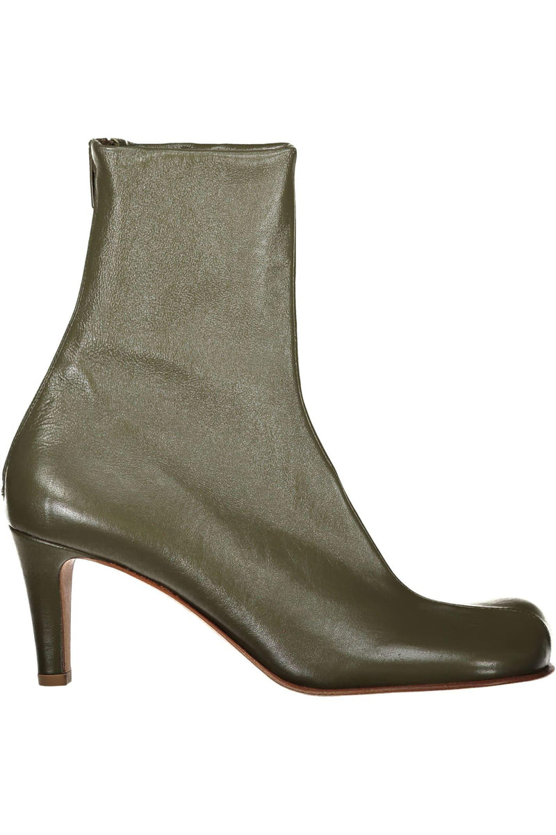 Bottega Veneta Bloc Leather Ankle Boots - Women - Piano Luigi