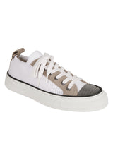 Brunello Cucinelli Monili-detailed Paneled Lace-up Sneakers - Women