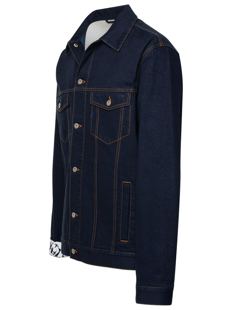 Burberry Logo-patch Buttoned Denim Jacket - Men