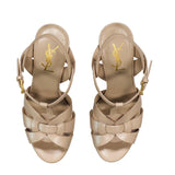 Saint Laurent Tribute Leather Sandals - Women - Piano Luigi