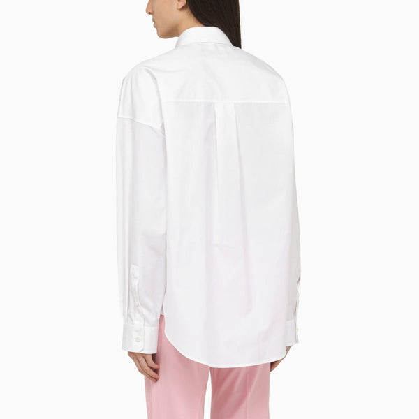 Dsquared2 White Cotton Bib Shirt - Women