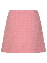 Versace Pink Virgin Wool Blend Skirt - Women