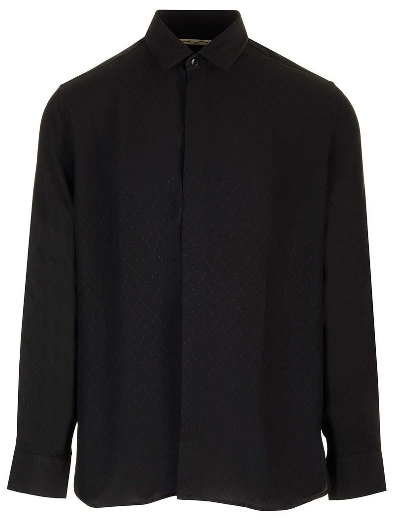 Saint Laurent Buttoned Long-sleeved Shirt - Men