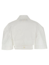 Jacquemus la Chemise Courte Bari Cropped Shirt - Women