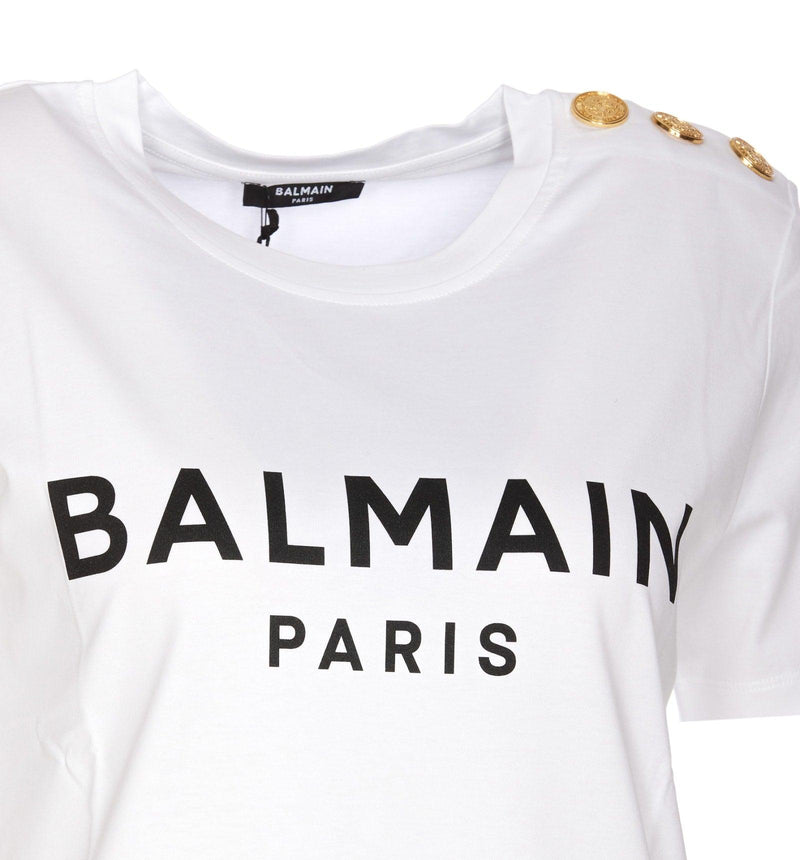 Balmain Ecosustainable Logo T-shirt - Women - Piano Luigi