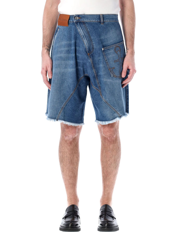 J.W. Anderson Twisted Workwear Denim Shorts - Men