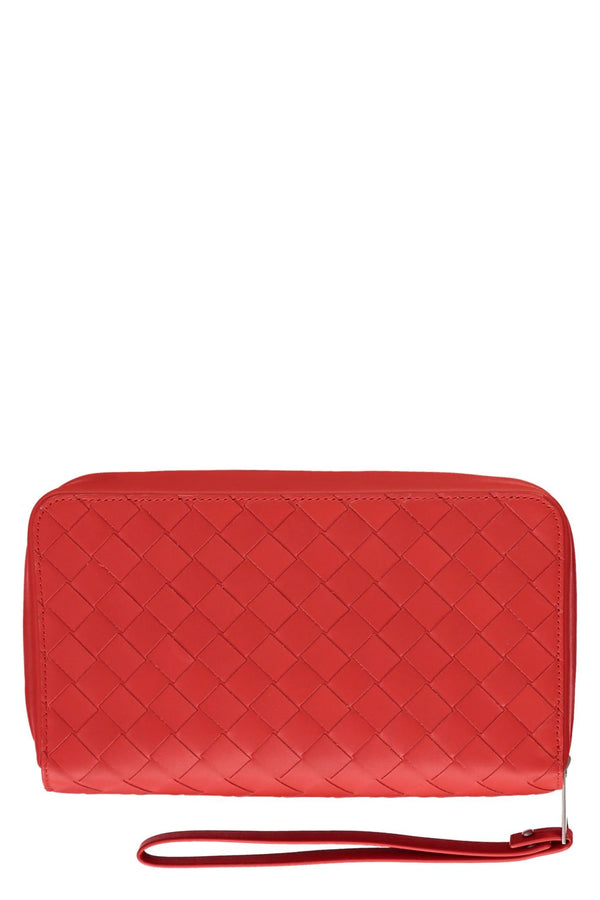 Bottega Veneta Leather Zip-around Wallet - Men - Piano Luigi