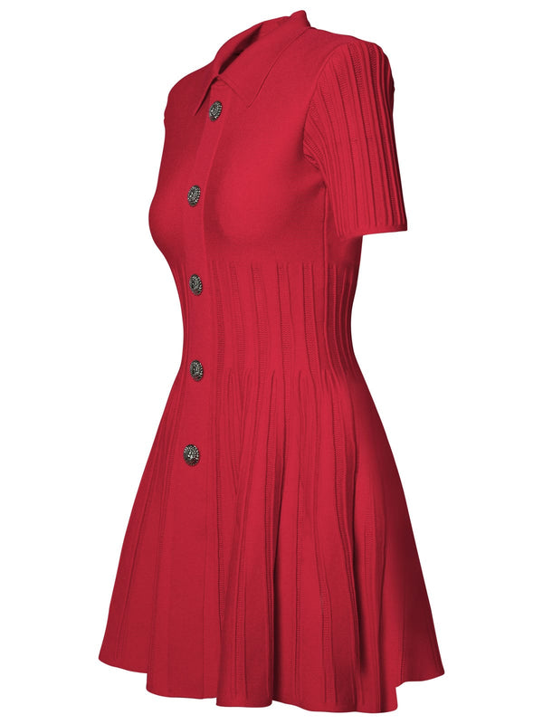 Balmain Fuchsia Viscose Blend Dress - Women