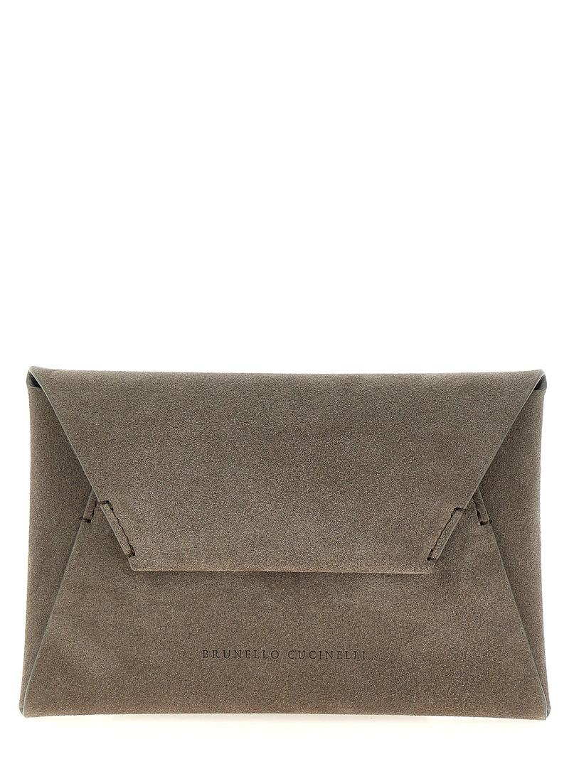 Brunello Cucinelli Suede Clutch - Women - Piano Luigi