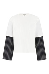 J.W. Anderson Striped-sleeve Crewneck T-shirt - Men - Piano Luigi