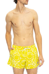 Versace Barocco-printed Drawstring Swim Shorts - Men