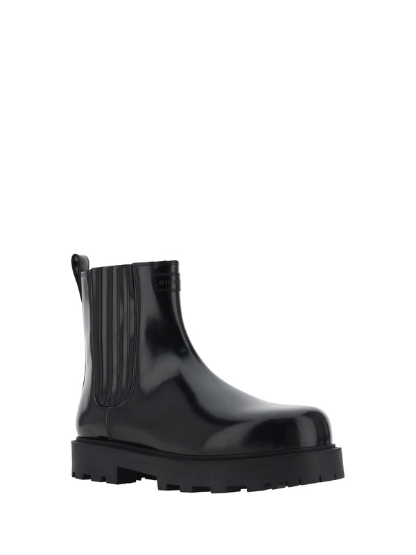 Givenchy Brushed Leather Chelsea Boots - Men