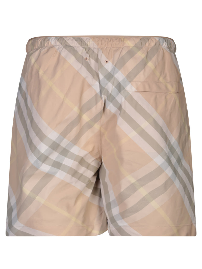 Burberry Check Motif Yellow Swimsuit - Men