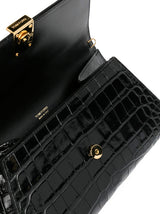 Tom Ford Shiny Stamped Croc Clutch - Women