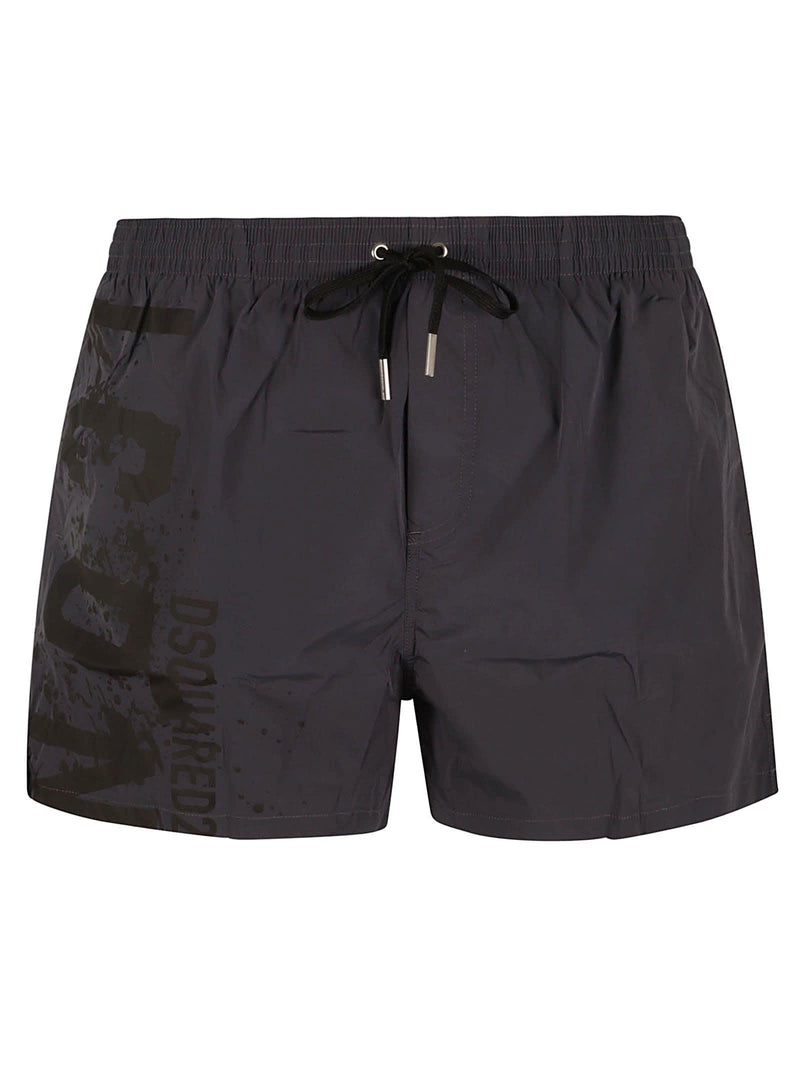 Dsquared2 Drawstring Waist Icon Swimshorts - Men - Piano Luigi