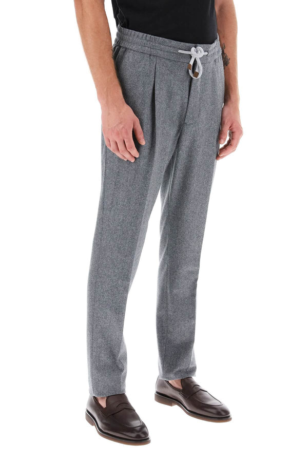Brunello Cucinelli Trousers With Coulisse - Men