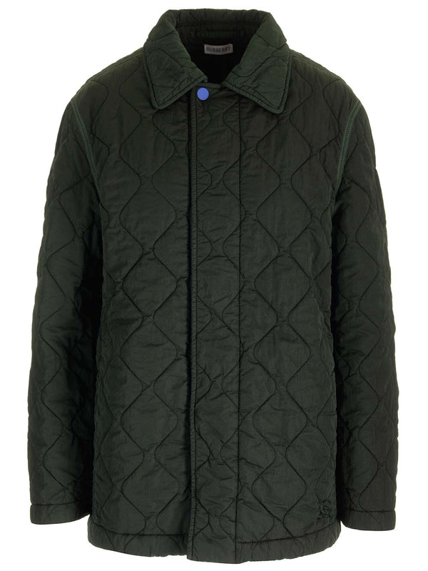 Burberry Ivi Green Quilted Jacket - Women