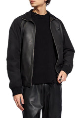 Dsquared2 Logo Patch Leather Jacket - Men