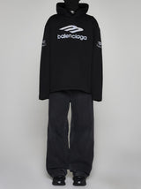 Balenciaga Logo Cotton Hoodie - Men