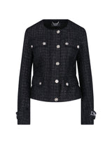 Versace Black Virgin Wool Blend Jacket - Women