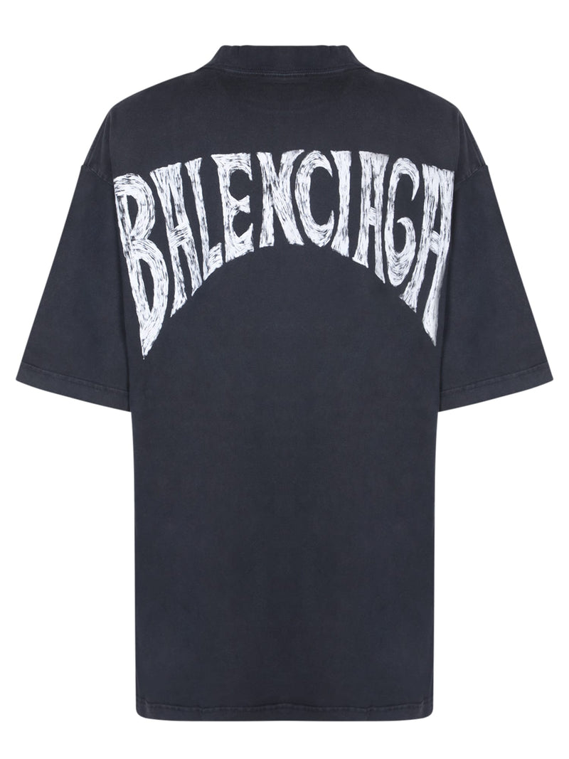 Balenciaga Paris Black/white T-shirt - Women