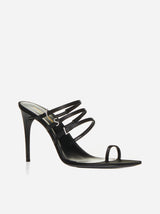 Saint Laurent Free Luz Satin Sandals - Women